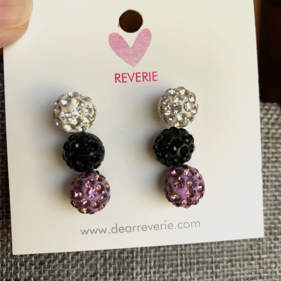 Dear Reverie Jewelry - Three New Pair Disco Ball Earrings